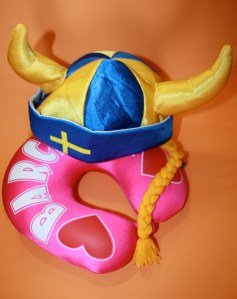 Viking Hat and Barcelona travel pillow